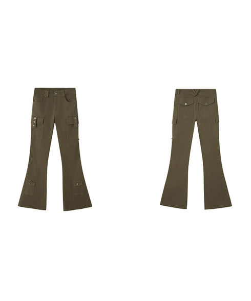 Straight Micro Flare Pants