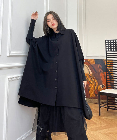 Oversized Cape Shirt