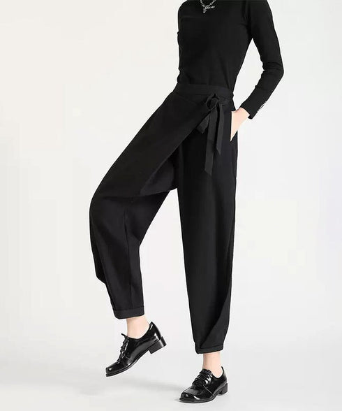 Wrap Layered Tapered Pants