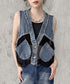 Mesh Denim Vest