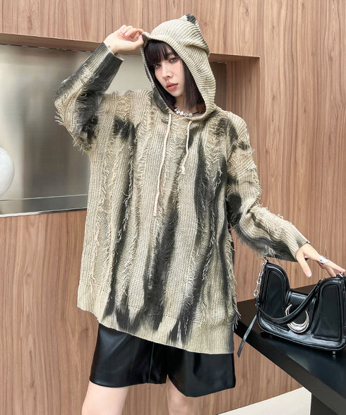 Gradation Mesh Hoodie