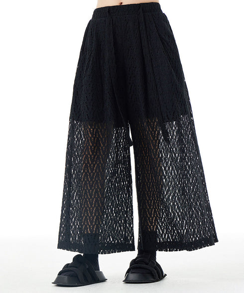 Mesh Wide Pants