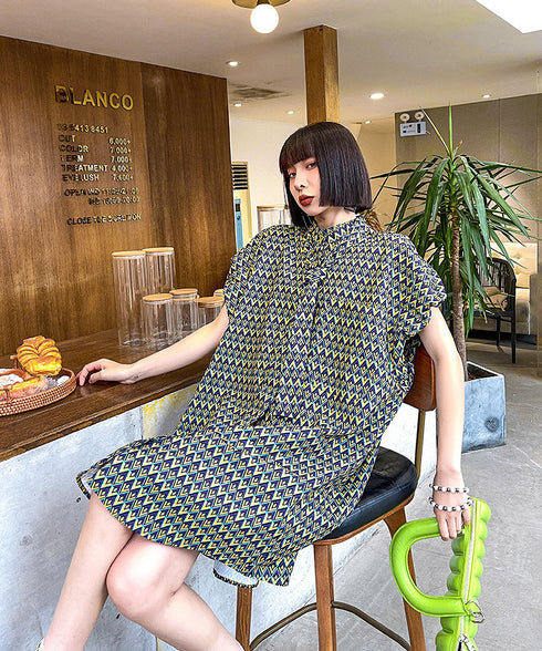 Power Shoulder Tie Dress