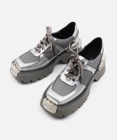 Mesh Metal Platform Shoes