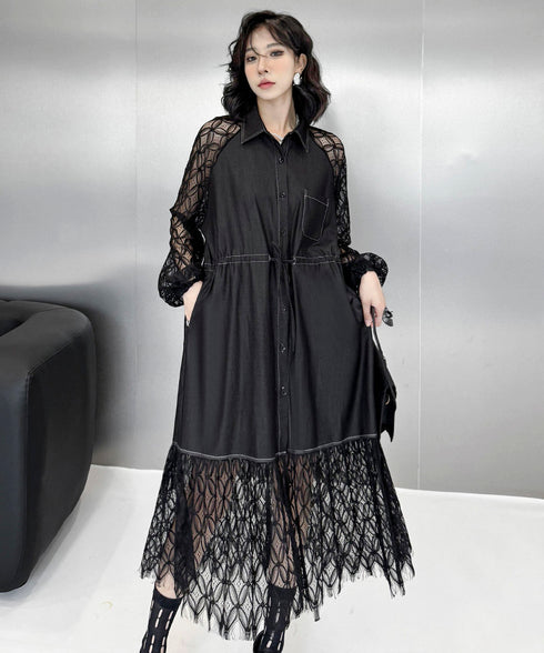 See-through Sleeve Dress