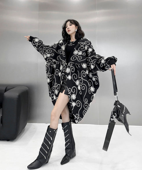 Flower Embroidery Cardigan