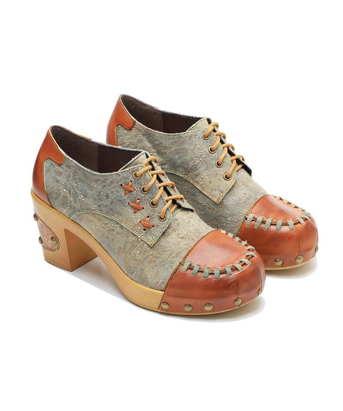 Vintage Stitch Heel Shoes