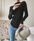 Asymmetric Rib Knit Top