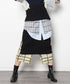 Plaid Splicing Skirt