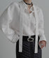 Scarf Collar White Blouse