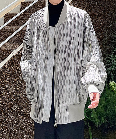 Wave Jacquard Blouson