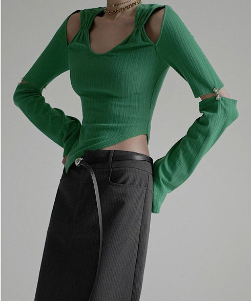 Cut-out Asymmetry Top