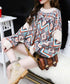 Tribal Geometric Knit Sweater