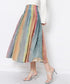 Pastel Gradient Pleated Skirt