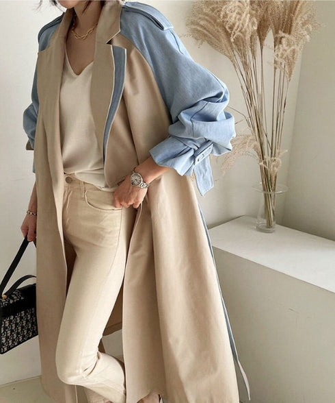 Raglan Sleeve Trench Coat