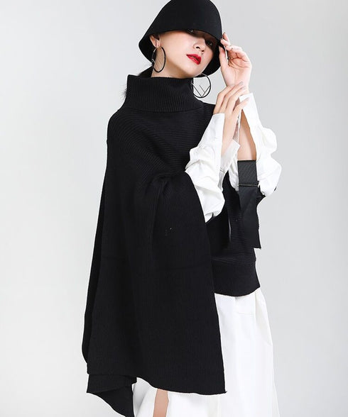 Turtle Neck Poncho