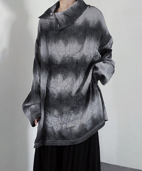 Sideway Collar Blouse