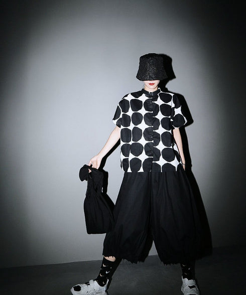 Polka Dot Short Sleeve Shirt