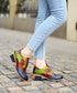 Color Patchwork Oxford Shoes