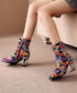 Beads Flower Short Boots