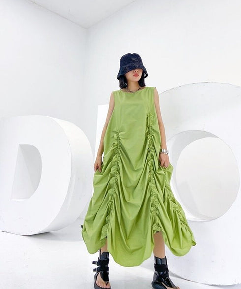 Ruched Balloon Silhouette  Dress