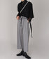String Belt Wide Pants