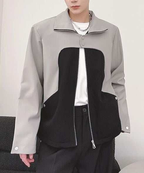 Bicolor Zip Jacket