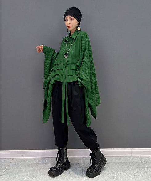 Pleated Layered Volume Shirt
