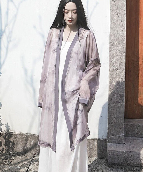 Ink Sheer Loose Cardigan