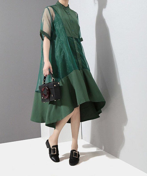 See-through Fishtail Dress