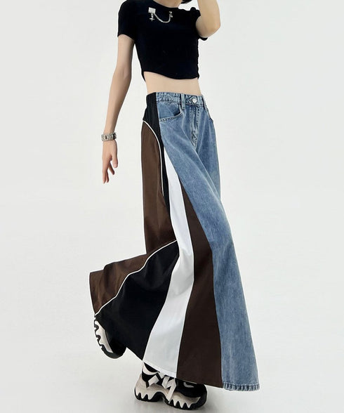 Sideline Denim Skirt