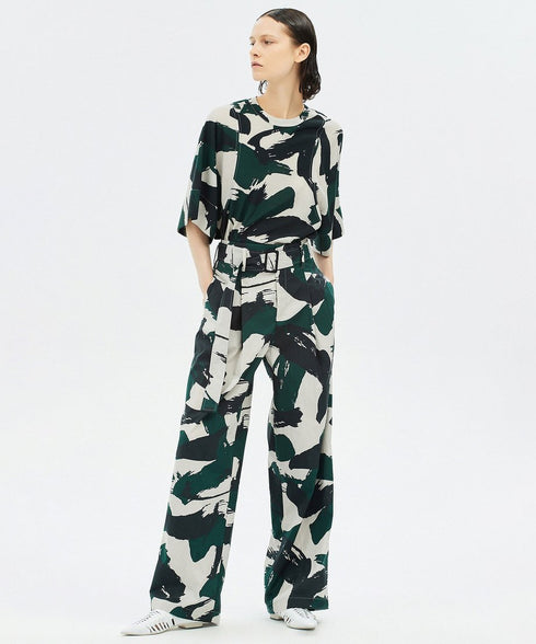 Design Printed Wide Leg Pants
