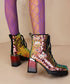 Holographic Sequin Chunky Boots
