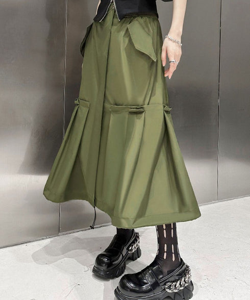 Flap Pocket Mermaid Skirt