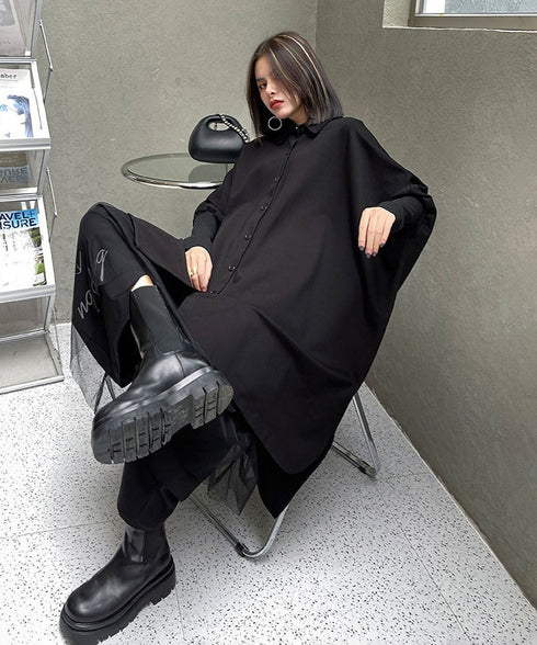Oversized Cape Shirt