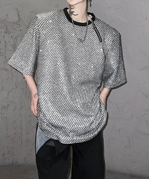 Metallic Mesh T-shirt