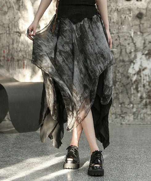 Shadow Veil Layered Skirt