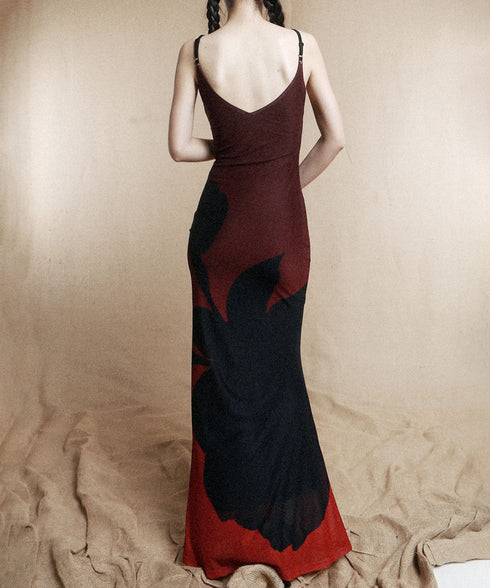 Flower Gradient Dress