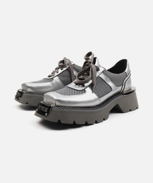 Mesh Metal Platform Shoes