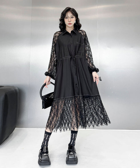 See-through Sleeve Dress