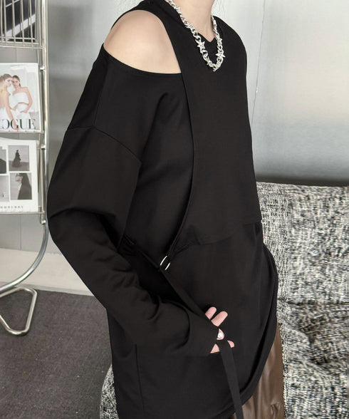 Faux Layered Cutout Top