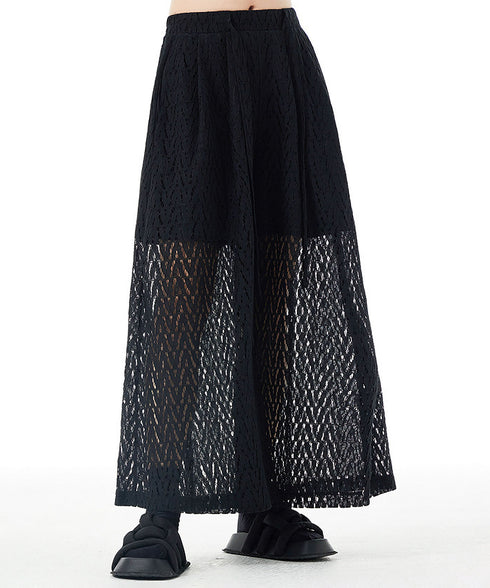 Mesh Wide Pants