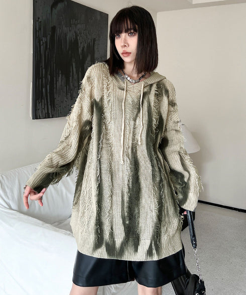 Gradation Mesh Hoodie