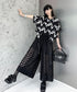 Cut-out Wide Pants