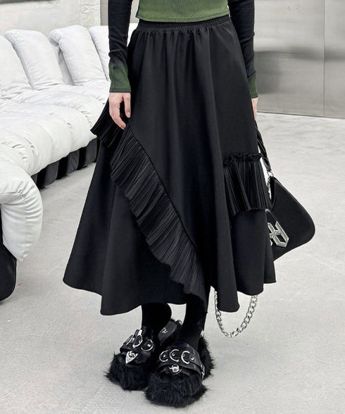 Pleat Ruffle Skirt