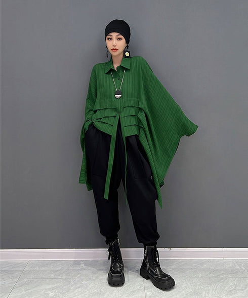 Pleated Layered Volume Shirt