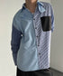 Stripe Blocking Shirt