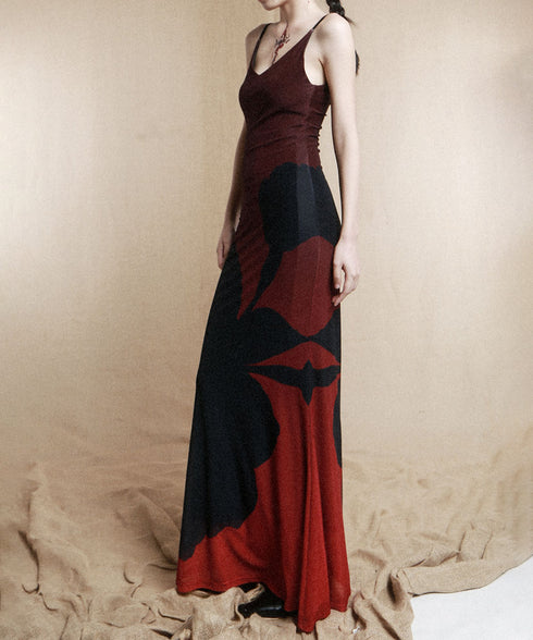 Flower Gradient Dress