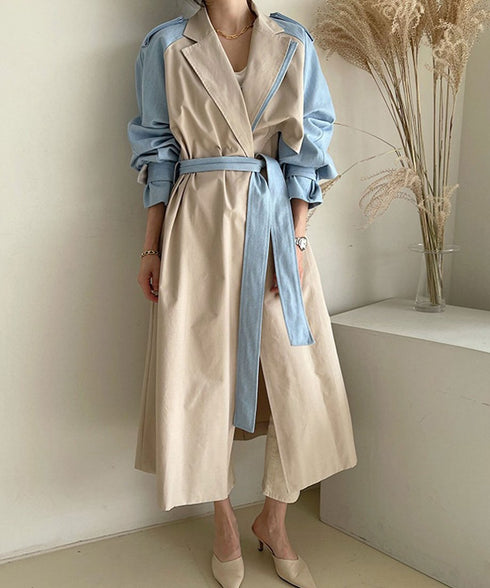 Raglan Sleeve Trench Coat