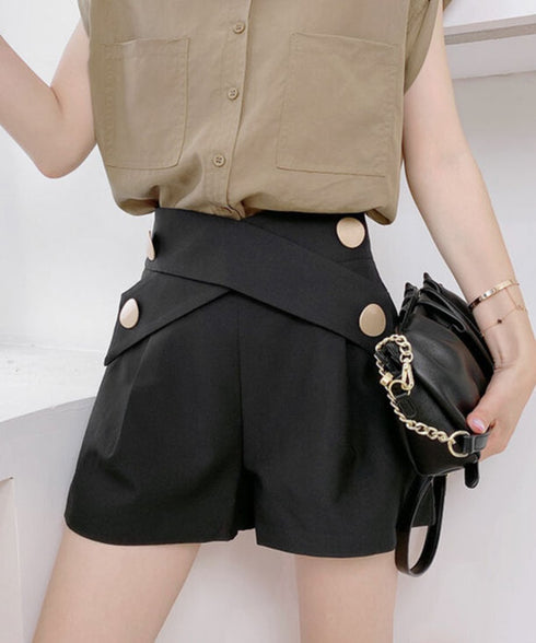 Side Button Shorts